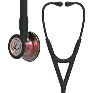 Estetoscópio 3M™ Littmann® Cardiology IV™ 6165 Preto com Rainbow