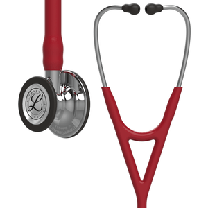 Estetoscópio 3M™ Littmann® Cardiology IV™ 6170 Vinho com Prata Espelhado