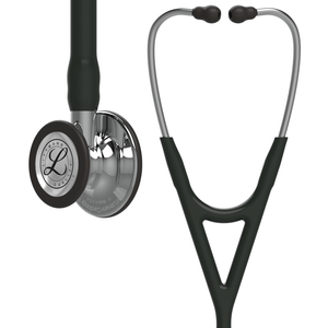 Estetoscópio 3M™ Littmann® Cardiology IV™ 6177 Preto com Prata Espelhado