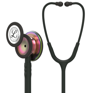 Estetoscópio 3M™ Littmann® Classic III™ 5870 Preto com Rainbow e Conector Preto